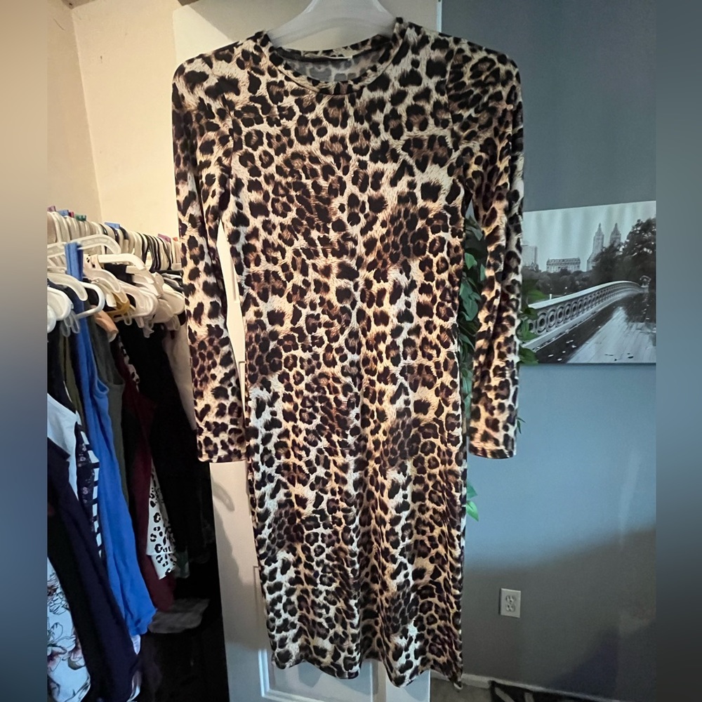 Leopard bodycon dress